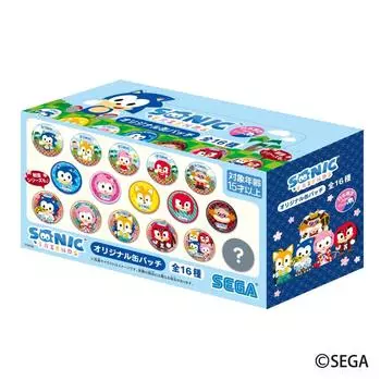 Набор значков для банок SEGA Fave SONIC FRIENDS Original BOX 1BOX 16 Всего 16 типов = штук,