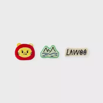 Набор значков для кукол Line Friends Truz Lawoo Artist
