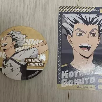 Набор значков Snapmaid Haikyu Bokuto Can