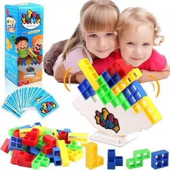Наборные строительные блоки, балансирующие блоки, игры STEM, игрушки для детей и всей семьи, балансировочные настольные игры, сложенные забавные игрушки