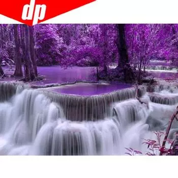 Алмазная мозаика водопад 20X30