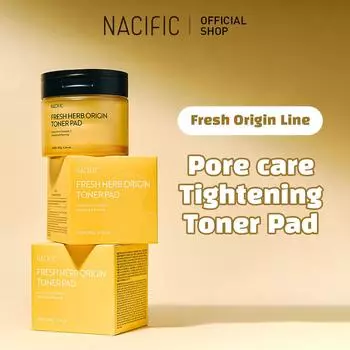 [NACIFIC] Тонер-пэд Fresh Herb Origin 180 мл 60 шт., увлажнение, сужение пор, уход за поврежденными участками