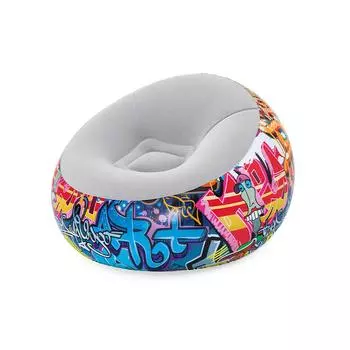 Надувное кресло Bestway Graffiti 112 x 112 x 66 см