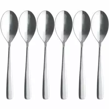 Nagao Slim Dinner Spoons Stainless Steel Made in Japan 5+1 18.4cm