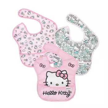 Нагрудник для детского питания Bumkins Disney Hello Kitty Harry Potter, 3 упаковки, Hello Kitty, 1 комплект