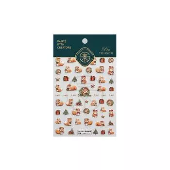 Nail Accessories Christmas Nail Stickers DIY Nail Charms Manicure Ornaments Christmas Nail Decals Halloween Ghost Elk Pattern