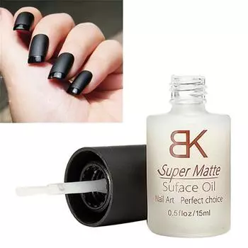 Nail Art 15 мл Длинный лак для дизайна ногтей Стойкий верхний слой Матовая поверхность Матовое масло DIY Beauty