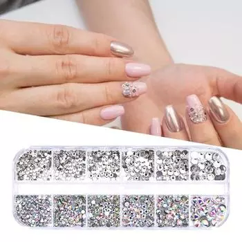 Nail Art Легкий в использовании набор для ногтей со стразами из смолы и кристаллами для ежедневного использования