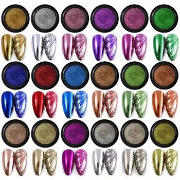 Nail Art, Nail Art Solid Mirror Powder Косметическая твердая зеркальная пудра Titanium Powder Прямые продажи Solid Mirror Powder GT001