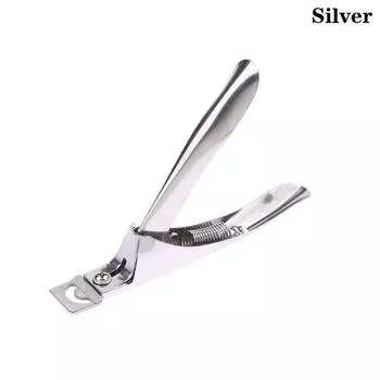 Nail Art Tips Clipper Trimmer Scissors Round Edge Finger Cutter False Nails Manicure Tool