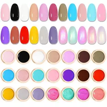 Nail Art Японский кремовый твердый лак для ногтей клей окрашенный фототерапевтический заполняющий клей популярный цветной маникюрный салон специальный