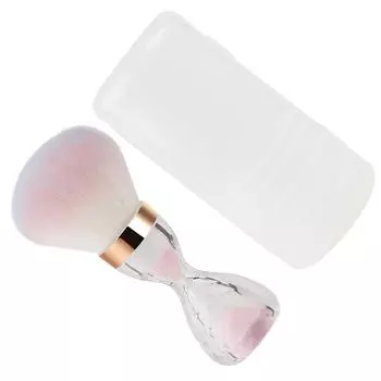 Nail Dust Brush for Acrylic Nails Nail Art Dust Powder Remover Makeup Brushes Powder Brush Nail Art Brush for Womens розовый