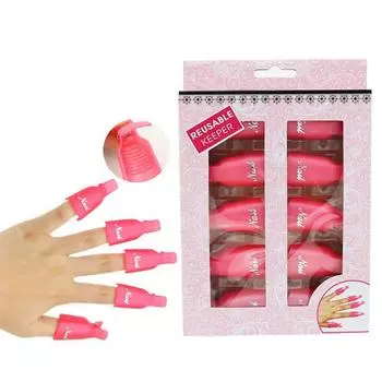 NAILWIND 10 шт./компл. носимые зажимы для ногтей средства для снятия лака пластиковые зажимы для дизайна ногтей 10pcs