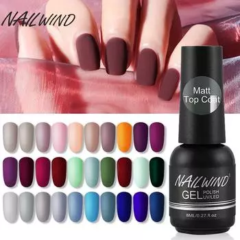 NAILWIND матовый гель для ногтей polsih гибридный полупостоянный УФ-светодиодный базовый верхний слой гель для ногтей для дизайна ногтей маникюрный набор гель-лак