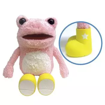 Naito Design Institute Kickle Plush Toy Frog Height 16cm Pink (S)