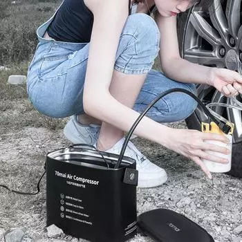 Накачивание автомобиля, мощные небольшие портативные шины для небольших автомобилей