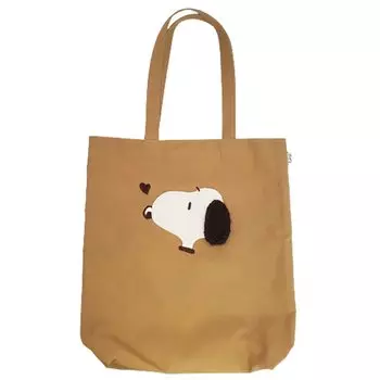Nakajima Corporation Snoopy Moco Brown Square Tote Mocha 174215-22
