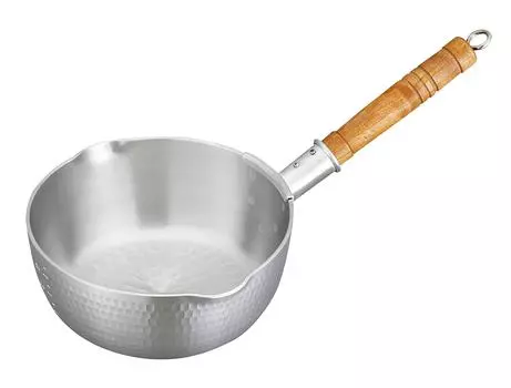 Nakao Aluminum Hammered Yatco Snow Flat Pot 15cm