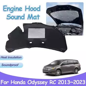 Накладка на капот двигателя для Honda Odyssey RC1 RC2 RC4 2013~2024, передняя тепло-звукоизоляция, хлопковый коврик, огнестойкий аксессуар для салона автомобиля