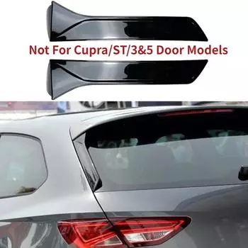 Накладка на окно автомобиля, спойлер для Seat Leon 5F FR Mk3 MK3.5, 5 дверей, задняя крыша, крыло, боковой край, хвостовой клапан, задний спойлер на окно багажника, спойлер для губ
