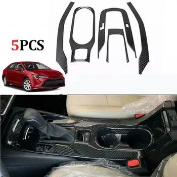 Накладка на панель переключения передач с подстаканником, вид карбона, для Toyota Corolla 2019-2021