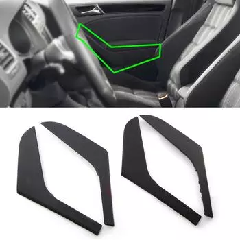 Накладка на ручку внутренней двери автомобиля, черные внутренние аксессуары, детали крышки для VW Golf 6 MK6 2009 2010 2011 2012 2013