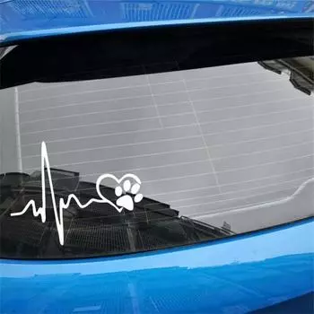 Наклейка на автомобиль 3D Heart Beat Trackpad Life Goes Наклейки Наклейки светоотражающие наклейки для автомобиля Мотоцикл Стайлинг автомобиля