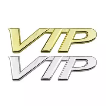 Наклейка с эмблемой заднего багажника VIP-автомобиля, наклейка на боковой значок кузова автомобиля золотой