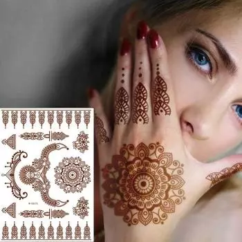 Наклейки на ноги, руки, боди-арт, наклейки, временные татуировки, татуировки хной, наклейки для переноса воды