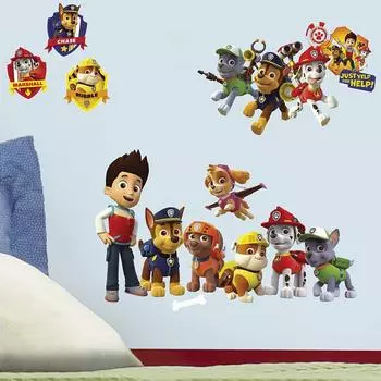 Наклейки на стену RoomMates Paw Patrol