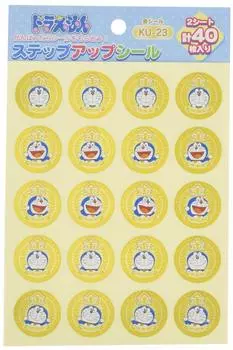 Наклейки Showa Note Step Up Doraemon Gold 10 шт. в упаковке KU-23 золотой