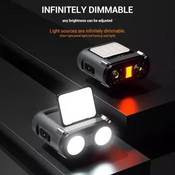 Налобный фонарь Owl Type-C, перезаряжаемый налобный фонарь, портативный вращающийся фонарь для охоты, светодиодный фонарик, передний фонарь для велосипеда, для рыбалки зелёный