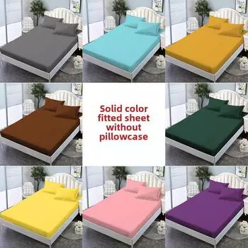 Наматрасник Simmons Solid Color Fitted для односпальных и двуспальных кроватей - настраиваемый 90200+25cm single fitted sheet оранжевый