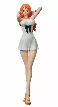 Nami Piece GLITTER GLAMOURS ONE PIECE FILM GOLD NAMI MOVIE STYLE Призовая аниме-фигурка Nami (Белая версия.) (Один и Банпресто)