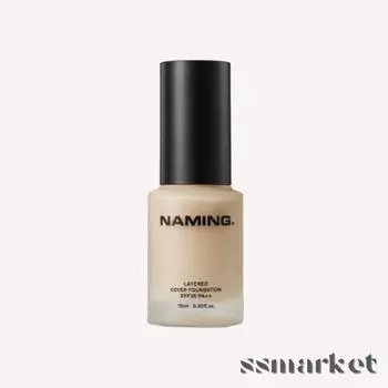 Naming Layered Foundation 15ml Long-lasting Cover, 19N, 1 Piece