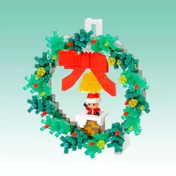 Nanoblock Christmas Wreath, Korean popular bandai