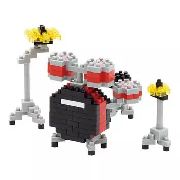 Nanoblock Drum Set Red NBC_123