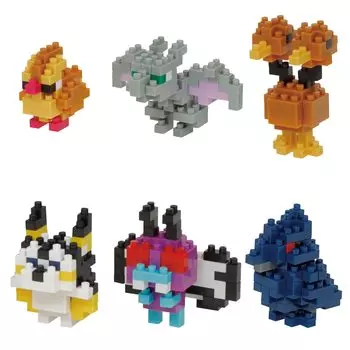 Nanoblock Mini Nano Pokemon Летающий тип (BOX) NBMC31S 1BOX 6 шт., всего 6 типов
