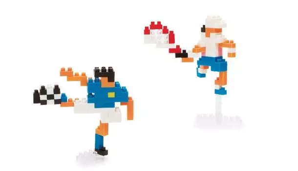 Nanoblock x Makoto Ozu Игры с мячом (Футбол и теннис)
