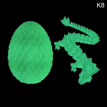 Напечатанный на 3D-принтере Дракон в яйце Полностью подвижный дракон Игрушки-непоседы Дом Офис Вращающееся Подвижное Яйцо дракона Идеальный подарок для детей