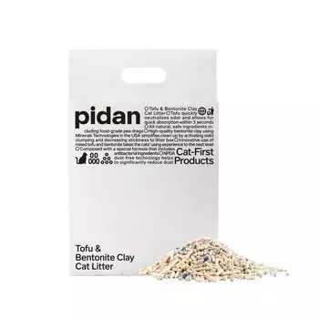 Наполнитель для кошачьего туалета pidan Okara Hardens Bentonite and Okara Mix Дезодорирующий Антибактериальный Вакуумная упаковка Не рассеивает Натуральные материалы Без запахов Трудно поддается