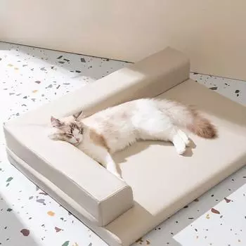 Наполнитель для кошачьего туалета Summer Cat с водонепроницаемым маленьким диваном-кроватью для кошек, которую можно разобрать и постирать, летний коврик для будки Four Seasons Pet Cat Supplies S