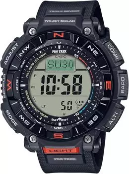 Наручные часы CASIO PRO TREK [Японская модель для внутреннего рынка] Climber Line Solar Biomass Plastic PRG-340-1JF мужские черные