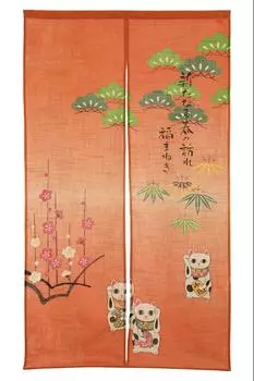 narumikk Noren Curtain Four Seasons Pine Trees 14-254