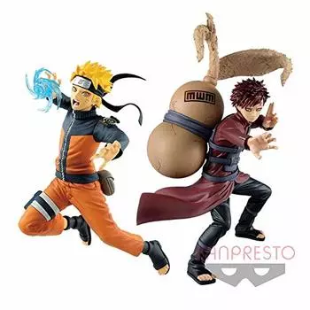 Наруто и Гаара: NARUTO Shippuden VIBRATION STARS GARA & UZUMAKI NARUTO, все 2 типа набора/фигурка Banpresto, режим мудреца Узумаки, версия.