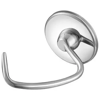 Насадка для теста из нержавеющей стали для миксера KitchenAid объемом 4,5–5 кварты с наклонной головкой, сменные детали для крюков для хлеба CHINA