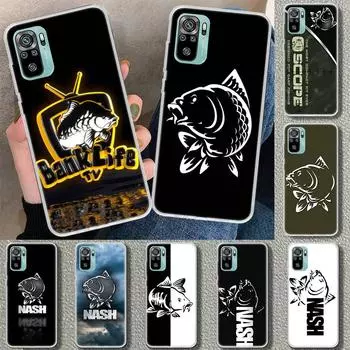 Чехол для телефона с логотипом Nash Fishing для Xiaomi Redmi Note 10S 9S 8T 11T 11 11S 10 9 8 Pro 7 9A 9T 9C 8A 7A 5, чехол с принтом Redmi Note 10(10S)