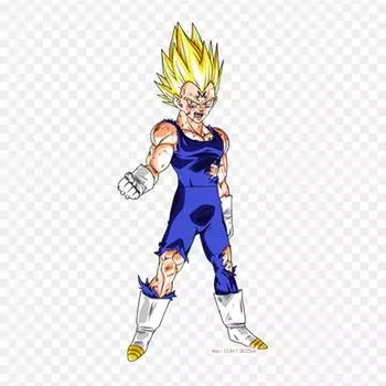 Нашивки для сумок с одеждой, термонаклейки с рисунком Dbz Majin Vegeta Vegeta Goku, моющиеся, термопереводные