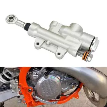 Насос главного тормозного цилиндра заднего мотоцикла для KTM XCW XCF-W EXC EXC-F SX SXF XC XCF 6 дней TPI 150 200 250 300 350 400 450 500 серебряный