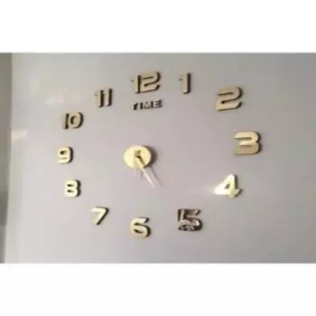 Настенные Часы Большие 3d Турецкие Цифры Золото